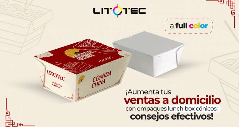 Aumenta tus ventas a domicilio con empaques Lunch Box Cónicos. ¡Consejos Efectivos!