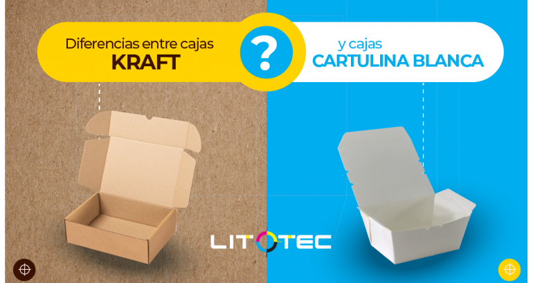 Diferencias entre cajas Kraft y cajas de cartulina blanca