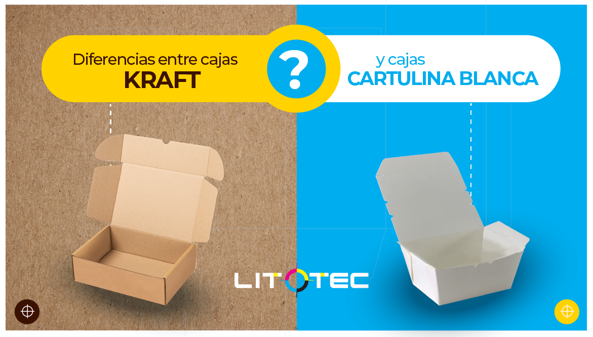 Diferencias entre cajas Kraft y cajas de cartulina blanca